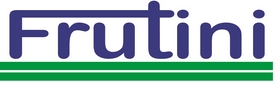 Logo Frutini nas cores originais, azul e verde